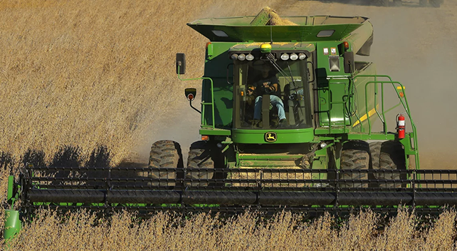 Farm Equipment in Field